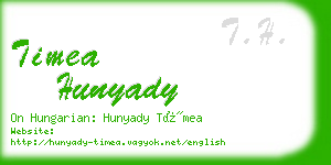 timea hunyady business card